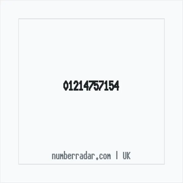 Reverse number check for +44 121 475 7154 — who called me?