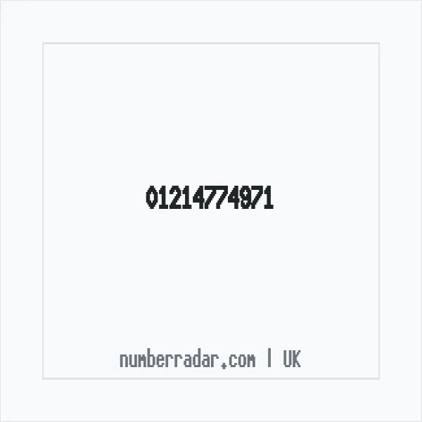 Reverse number check for +44 121 477 4971 — who called me?