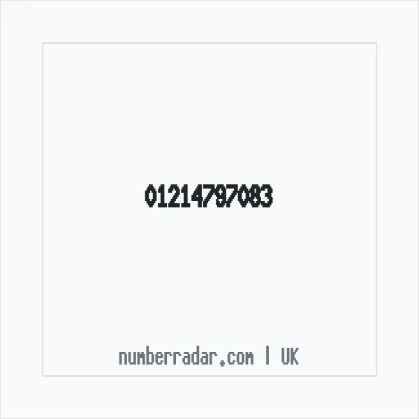 Reverse number check for +44 121 479 7083 — who called me?