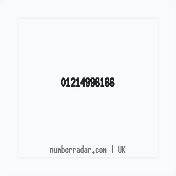 Reverse number check for +44 121 499 6166 — who called me?