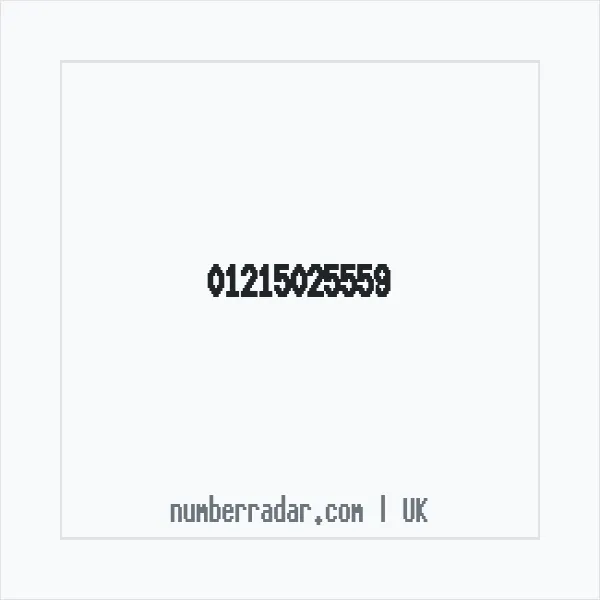 Reverse number check for +44 121 502 5559 — who called me?