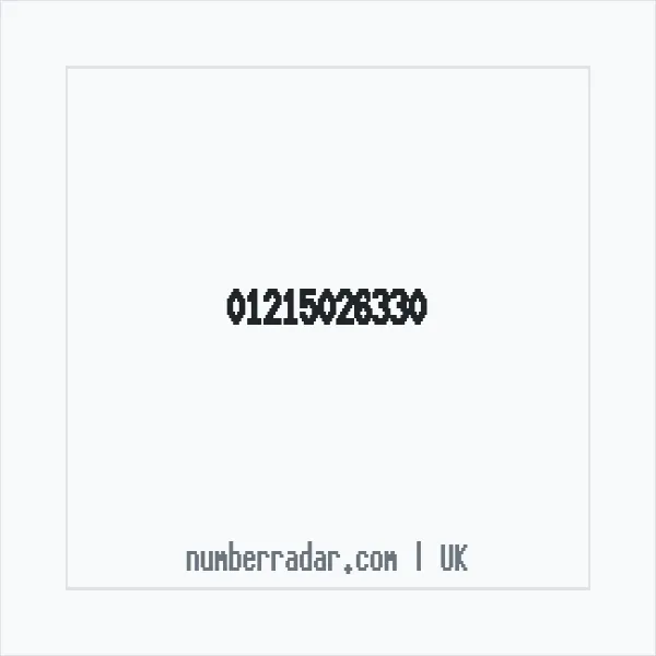Reverse number check for +44 121 502 6330 — who called me?
