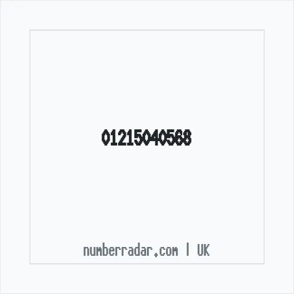 Reverse number check for +44 121 504 0568 — who called me?