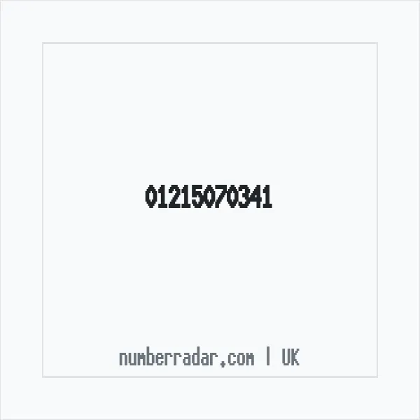 Reverse number check for +44 121 507 0341 — who called me?
