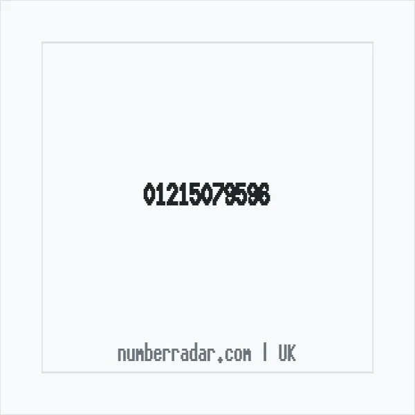 Reverse number check for +44 121 507 9596 — who called me?