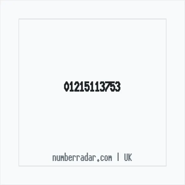 Reverse number check for +44 121 511 3753 — who called me?