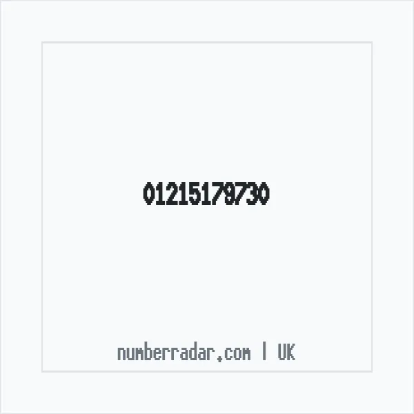 Reverse number check for +44 121 517 9730 — who called me?