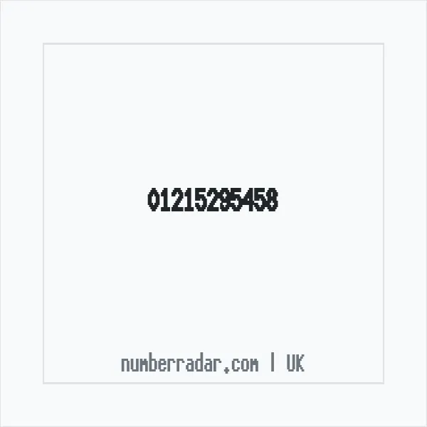 Reverse number check for +44 121 529 5458 — who called me?
