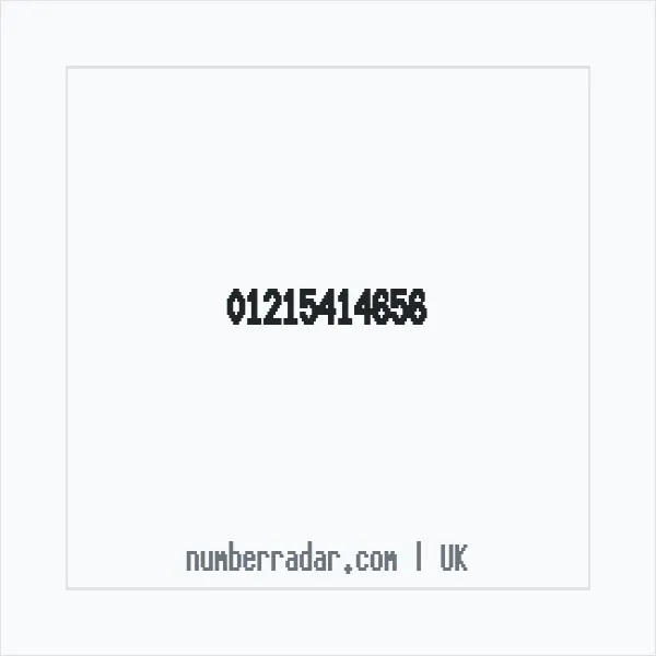 Reverse number check for +44 121 541 4656 — who called me?