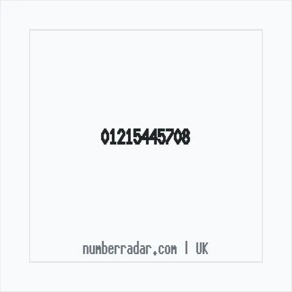 Reverse number check for +44 121 544 5708 — who called me?