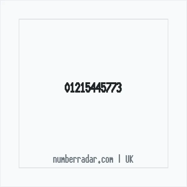 Reverse number check for +44 121 544 5773 — who called me?