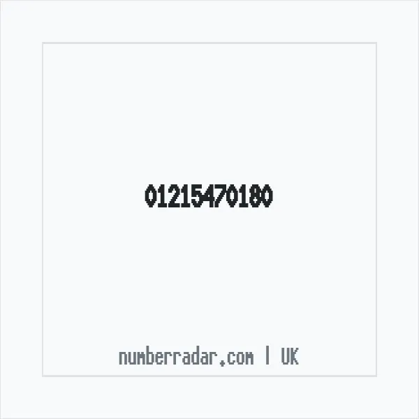 Reverse number check for +44 121 547 0180 — who called me?