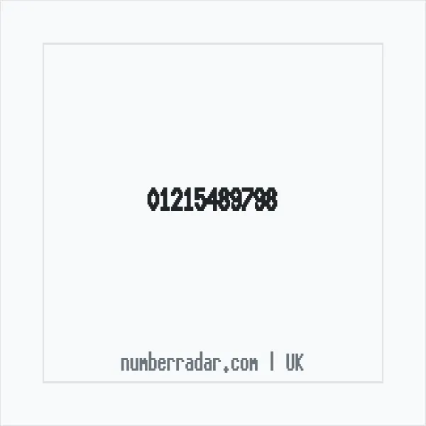 Reverse number check for +44 121 548 9798 — who called me?