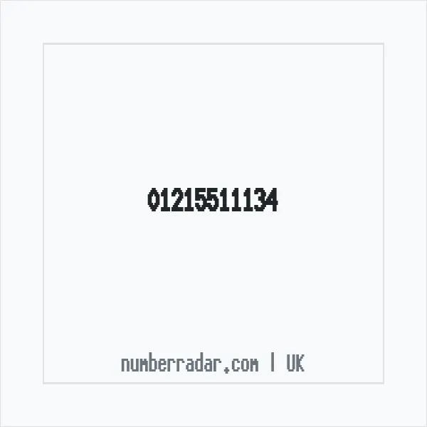 Reverse number check for +44 121 551 1134 — who called me?