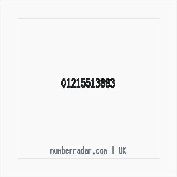 Reverse number check for +44 121 551 3993 — who called me?