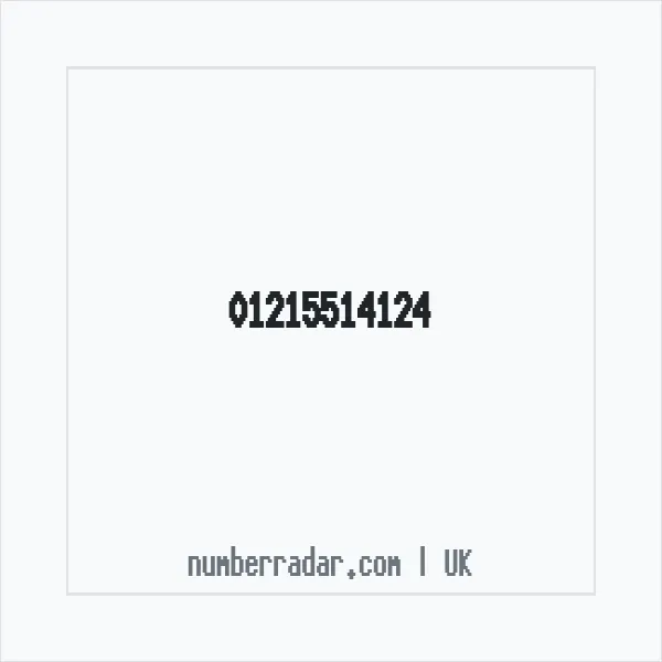 Reverse number check for +44 121 551 4124 — who called me?