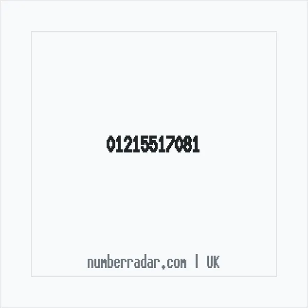 Reverse number check for +44 121 551 7081 — who called me?