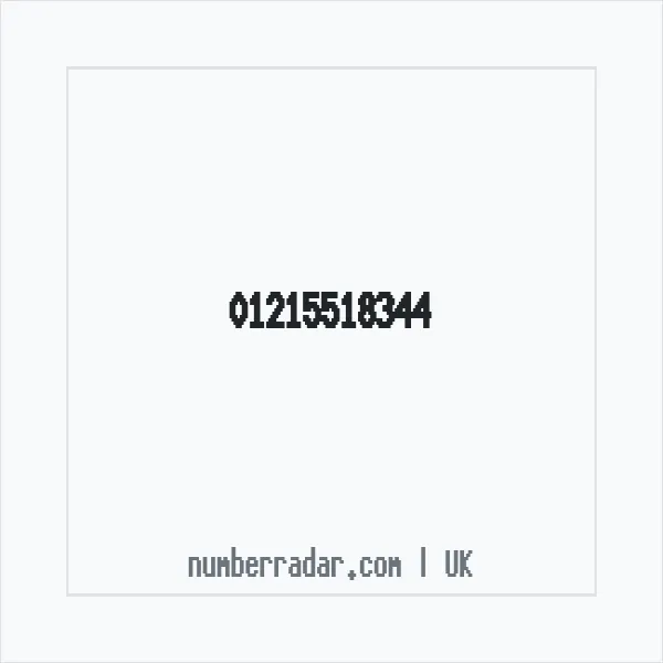 Reverse number check for +44 121 551 8344 — who called me?