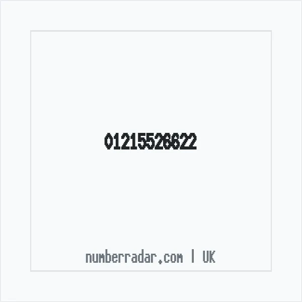 Reverse number check for +44 121 552 6622 — who called me?
