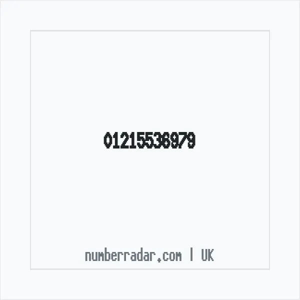 Reverse number check for +44 121 553 6979 — who called me?