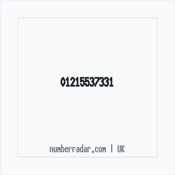 Reverse number check for +44 121 553 7331 — who called me?