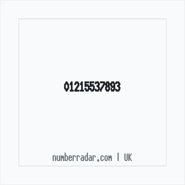 Reverse number check for +44 121 553 7893 — who called me?