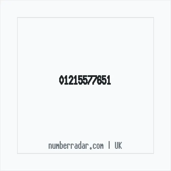 Reverse number check for +44 121 557 7651 — who called me?