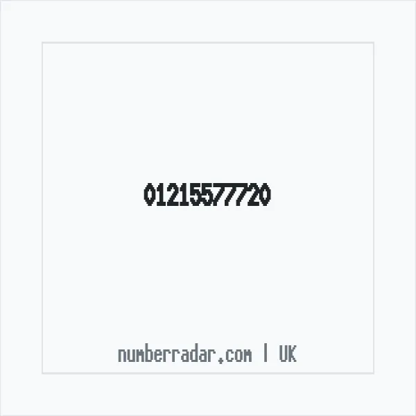 Reverse number check for +44 121 557 7720 — who called me?
