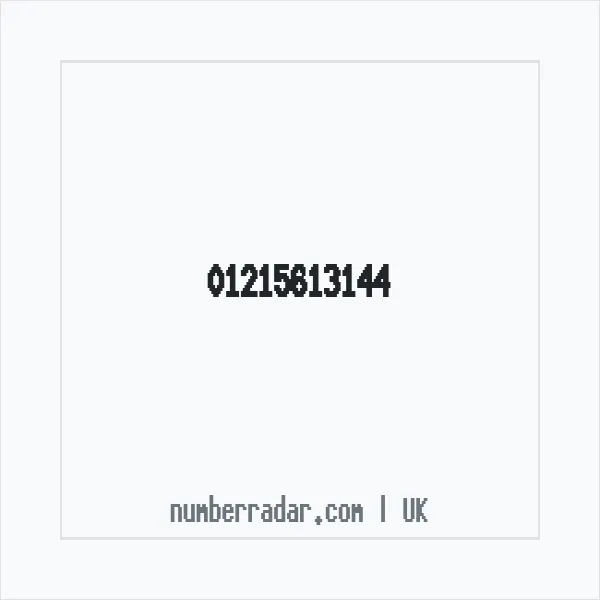 Reverse number check for +44 121 561 3144 — who called me?