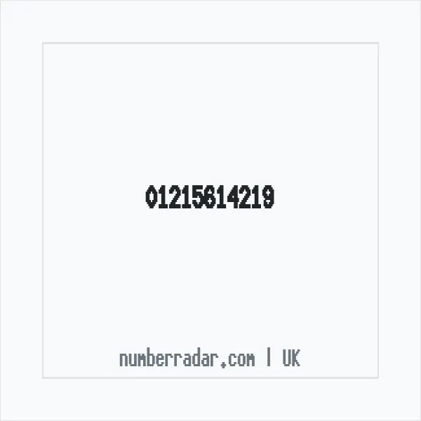 Reverse number check for +44 121 561 4219 — who called me?