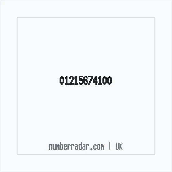 Reverse number check for +44 121 567 4100 — who called me?