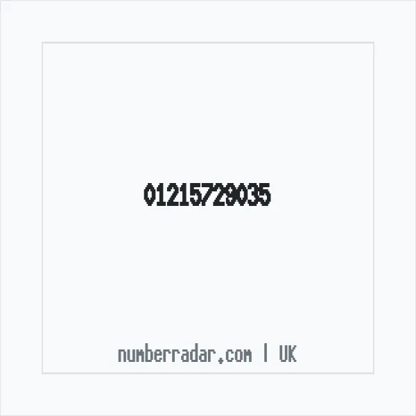 Reverse number check for +44 121 572 9035 — who called me?