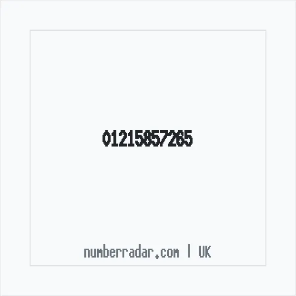 Reverse number check for +44 121 585 7265 — who called me?