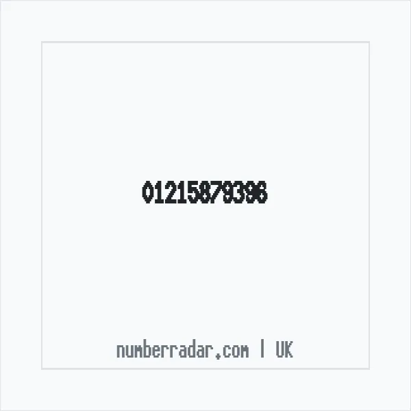 Reverse number check for +44 121 587 9396 — who called me?