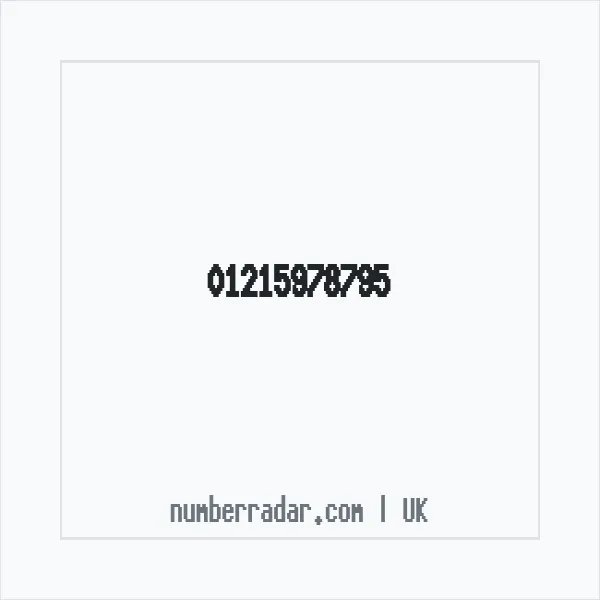 Reverse number check for +44 121 597 8795 — who called me?