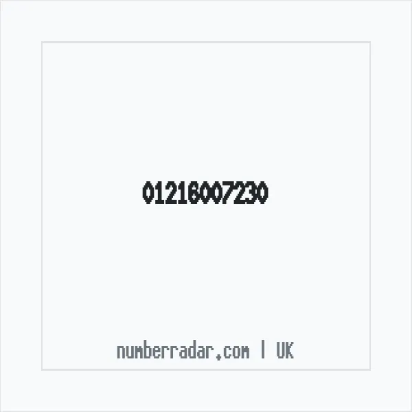 Reverse number check for +44 121 600 7230 — who called me?