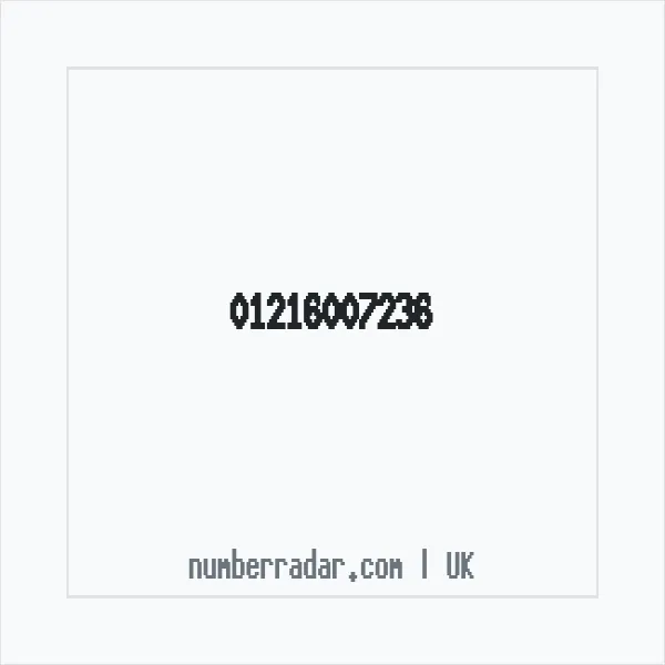 Reverse number check for +44 121 600 7236 — who called me?