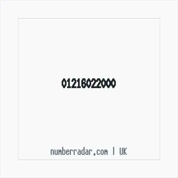 Reverse number check for +44 121 602 2000 — who called me?