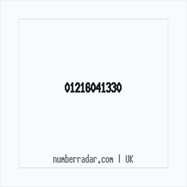 Reverse number check for +44 121 604 1330 — who called me?
