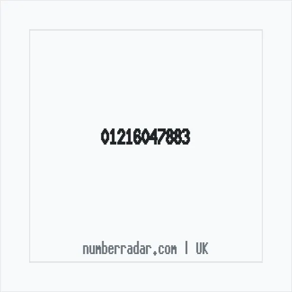 Reverse number check for +44 121 604 7883 — who called me?