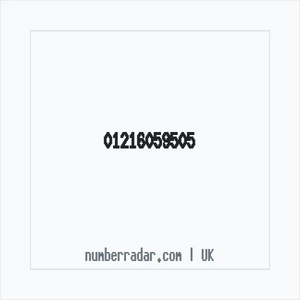 Reverse number check for +44 121 605 9505 — who called me?
