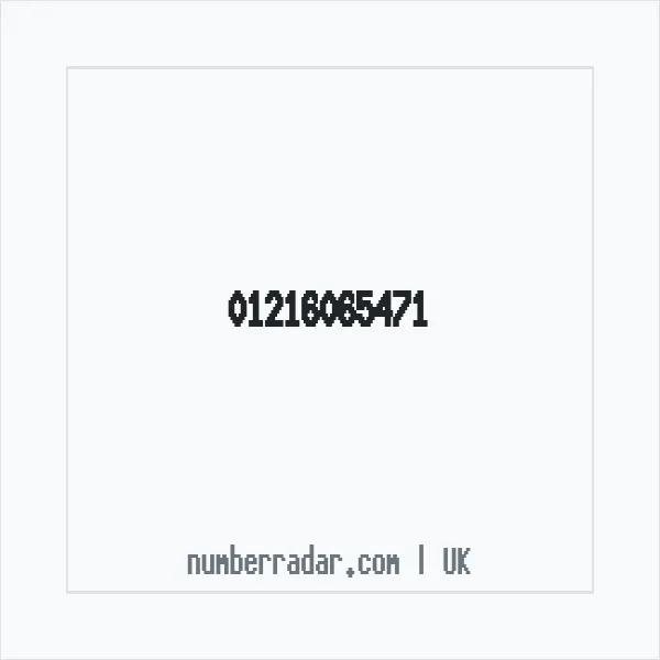 Reverse number check for +44 121 606 5471 — who called me?