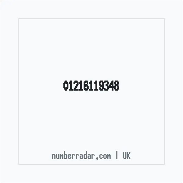 Reverse number check for +44 121 611 9348 — who called me?