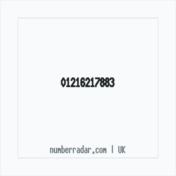 Reverse number check for +44 121 621 7883 — who called me?