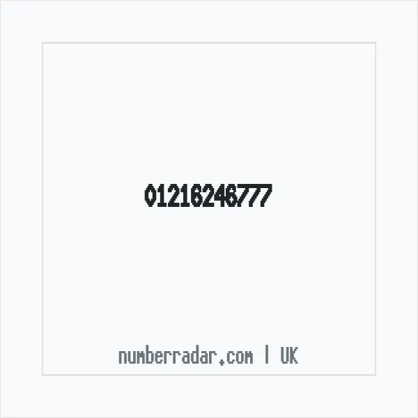 Reverse number check for +44 121 624 6777 — who called me?