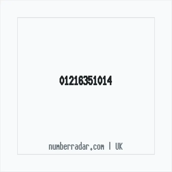 Reverse number check for +44 121 635 1014 — who called me?