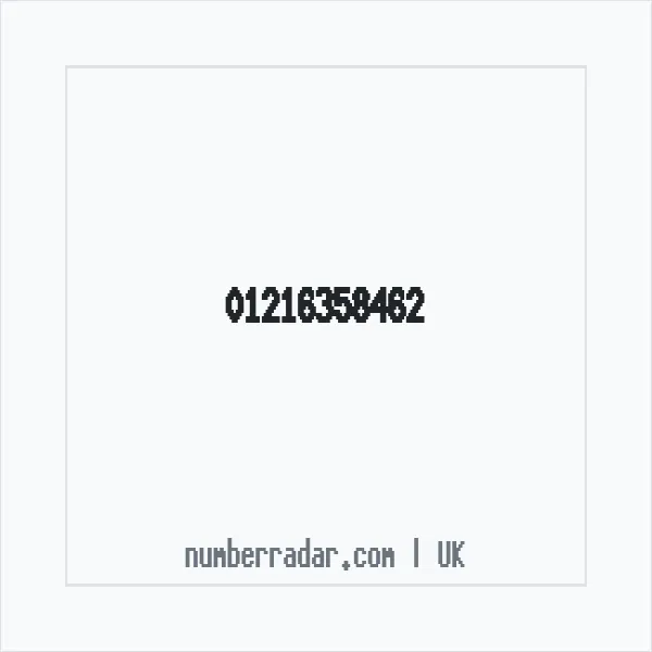Reverse number check for +44 121 635 8462 — who called me?