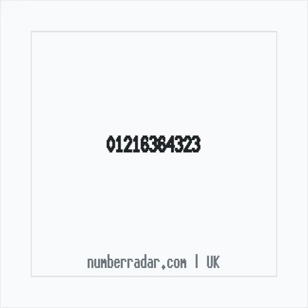 Reverse number check for +44 121 636 4323 — who called me?