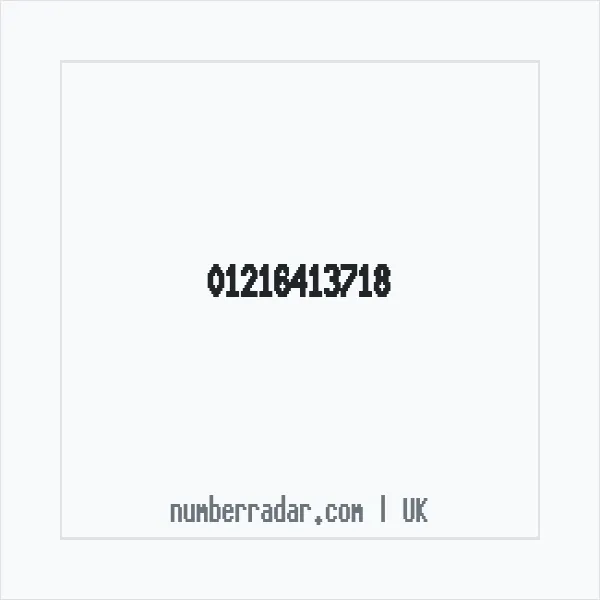 Reverse number check for +44 121 641 3718 — who called me?