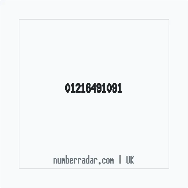 Reverse number check for +44 121 649 1091 — who called me?
